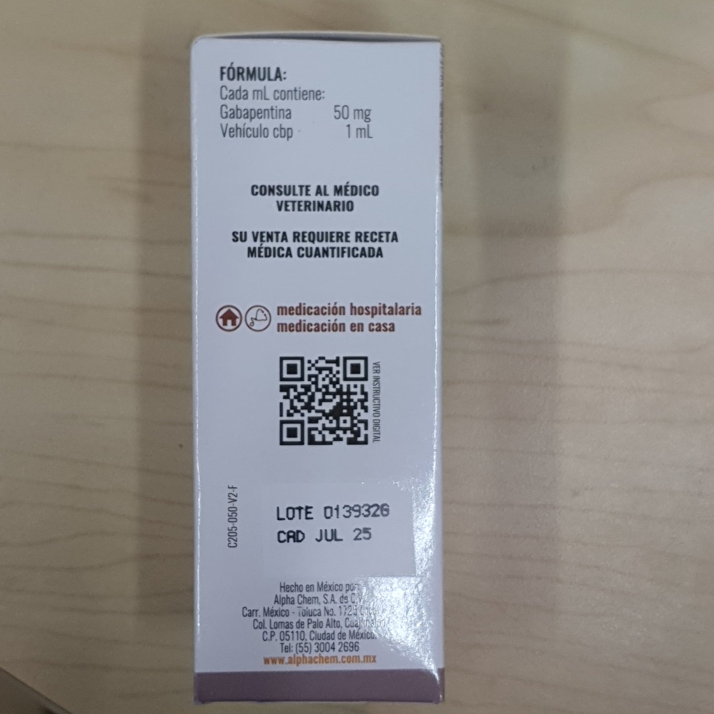 Leídos solución oral 50 mg/ml