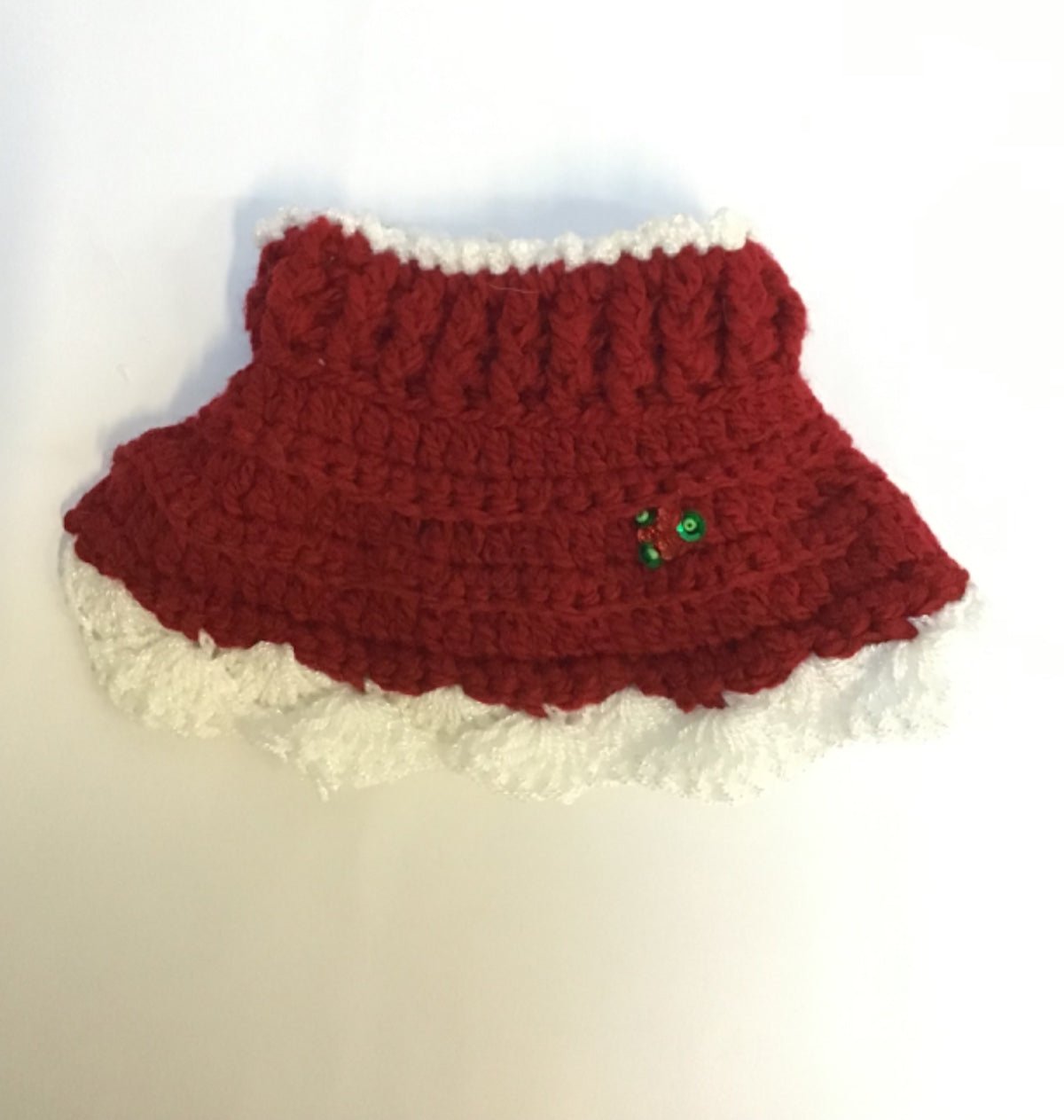 CUELLITO BUFANDA NAVIDEÑO DE CROCHET