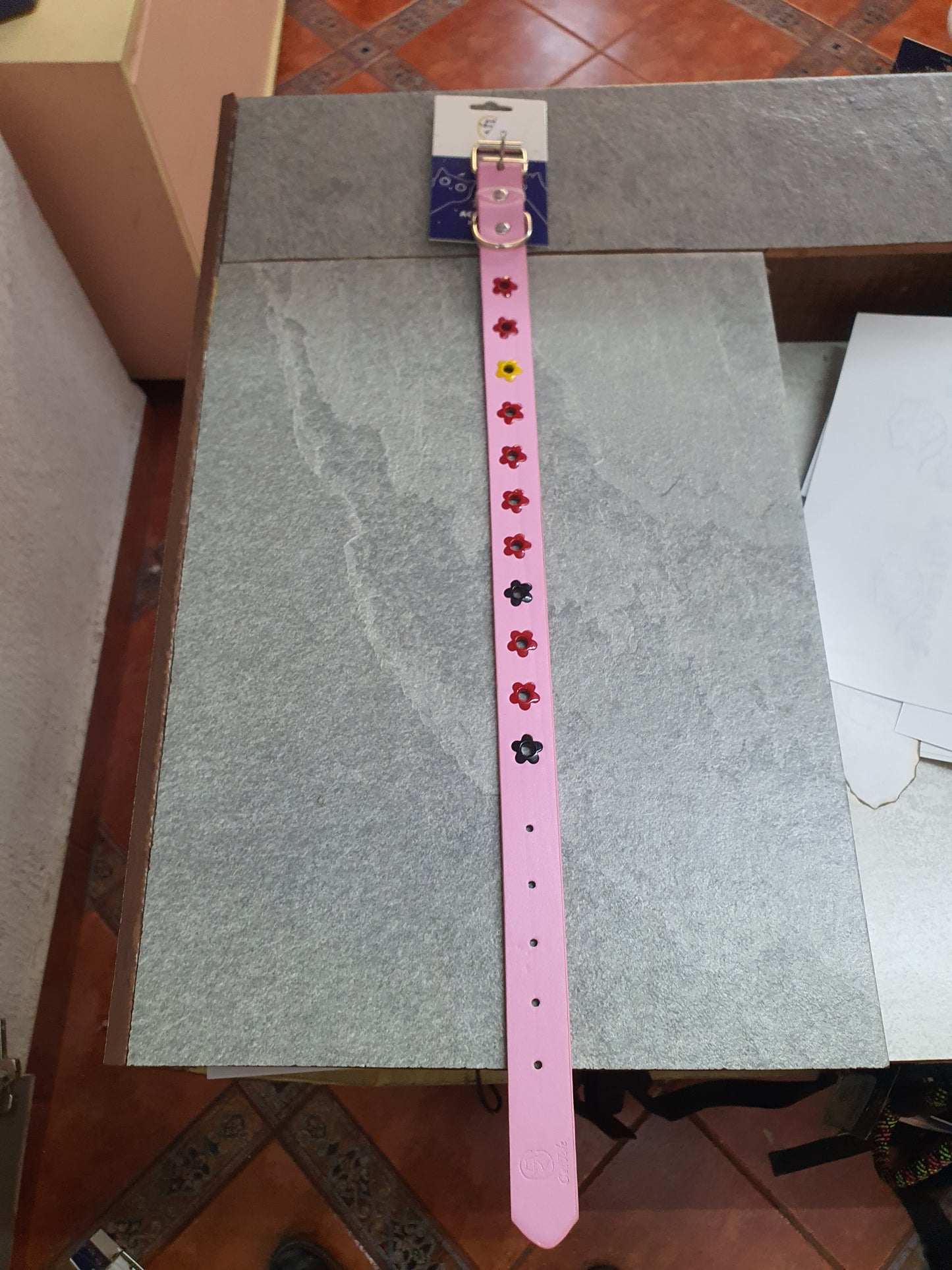 collar para perro con detalles