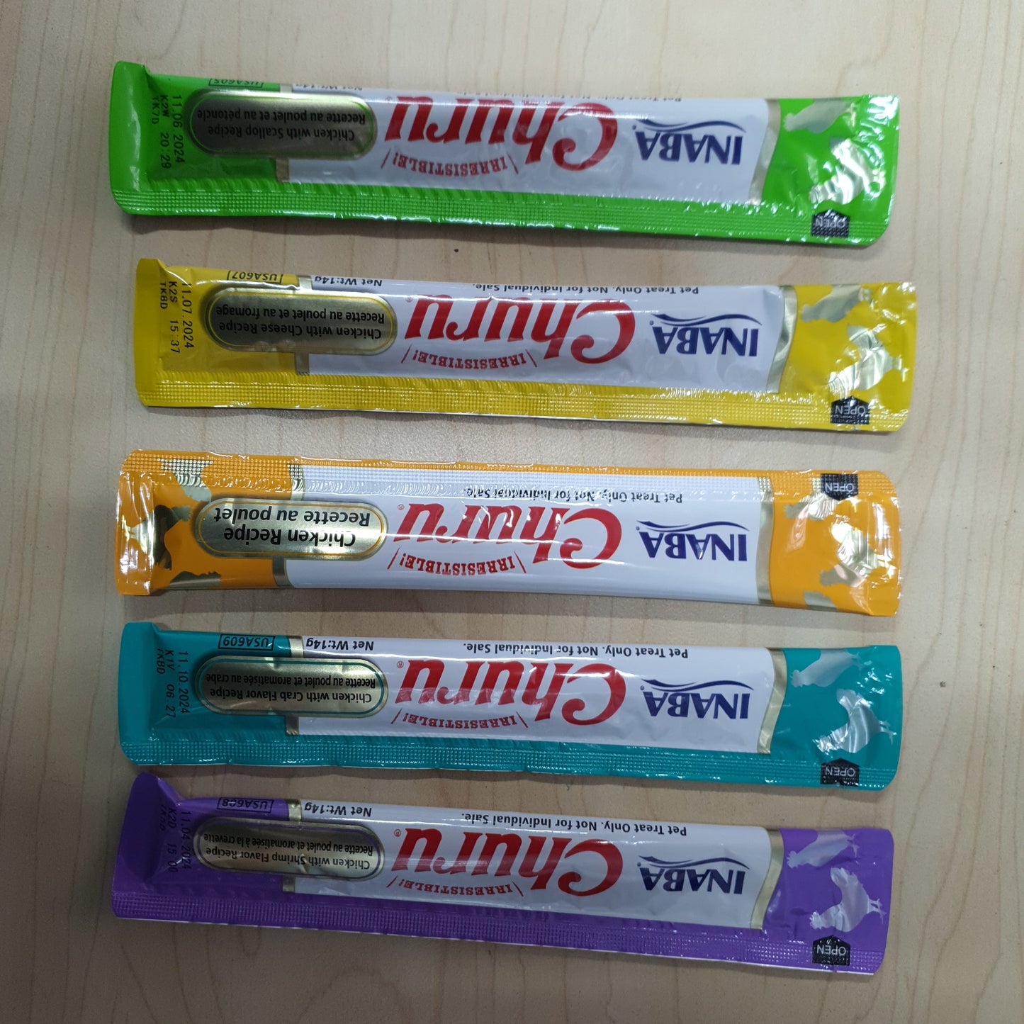 Churu premio para gato costo por cada tubo de 14 gr