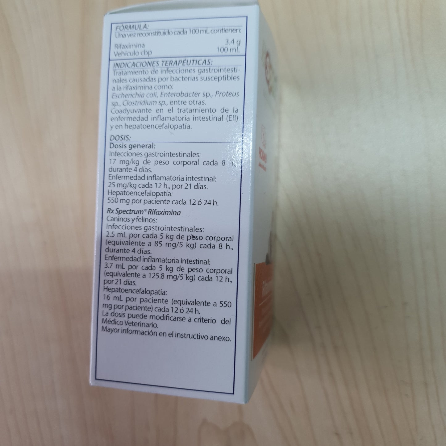 rx spectrum rifaximina suspension 60 ml