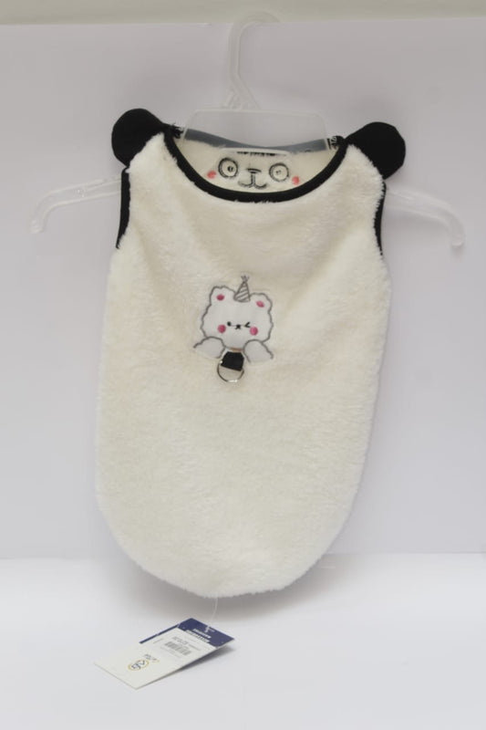 chaleco peluche con orejitas.