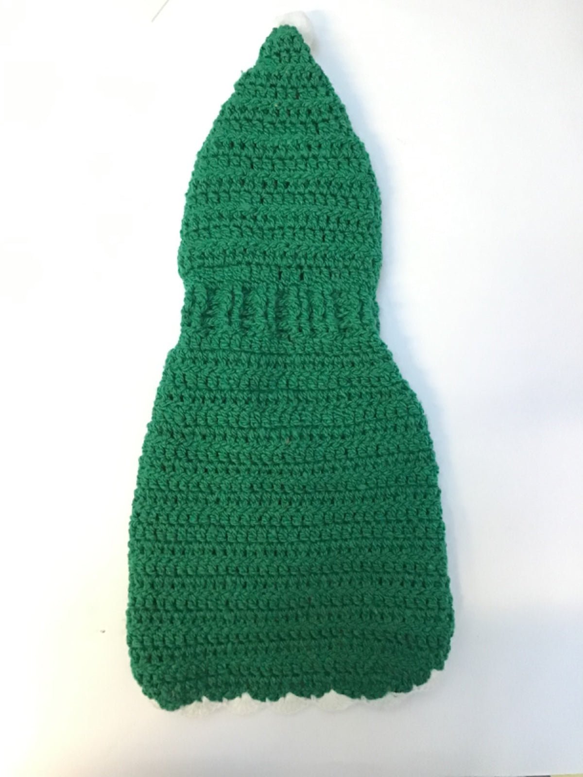 ROPITA CROCHET CON GORRITO, VERDE NAVIDEÑO