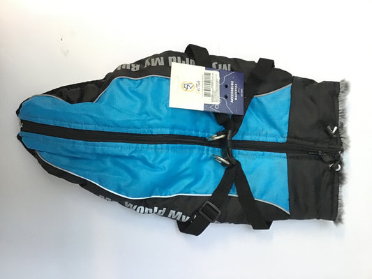 CHALECO PARA INVIERNO AZUL Y NEGRO CON ARNES