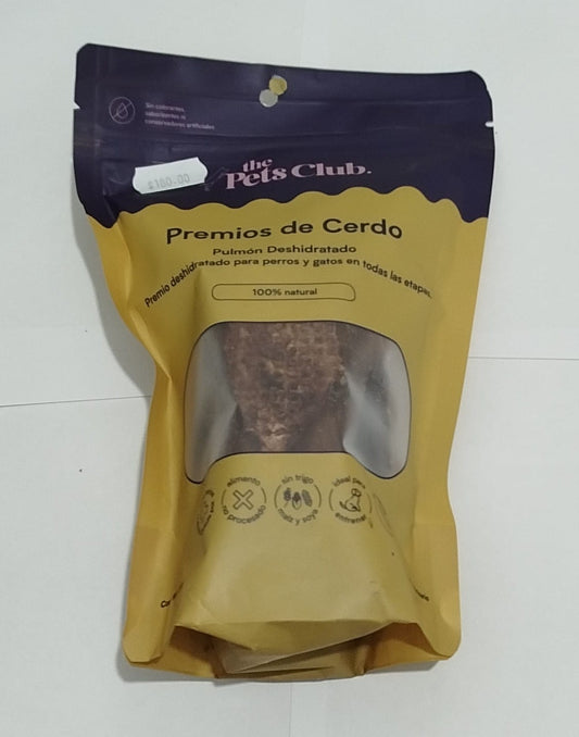 Pulmón de cerdo deshidratado de PETS CLUB