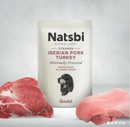 Natsbi alimento humedo puerco ibérico con pavo