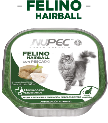 Nupec alimento húmedo felino hairball