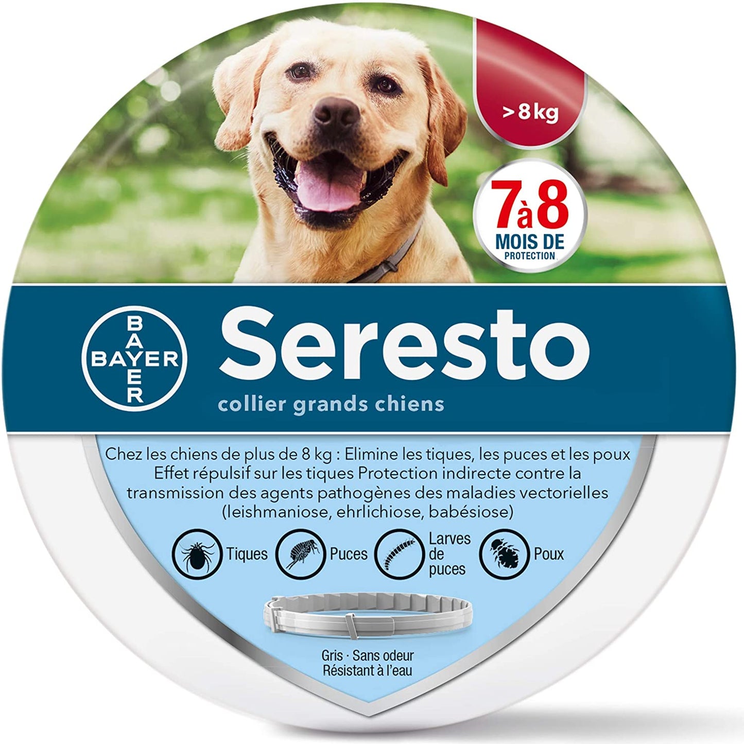 seresto mas de 8 kg